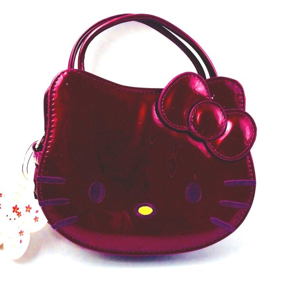 Sanrio Handbags - Sanrio Hello Kitty Women's Handbag Patent Purple